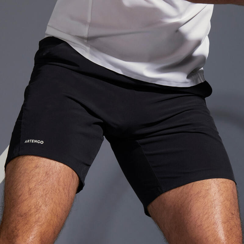 Pantalón corto de tenis hombre Artengo TSH 900 Light negro