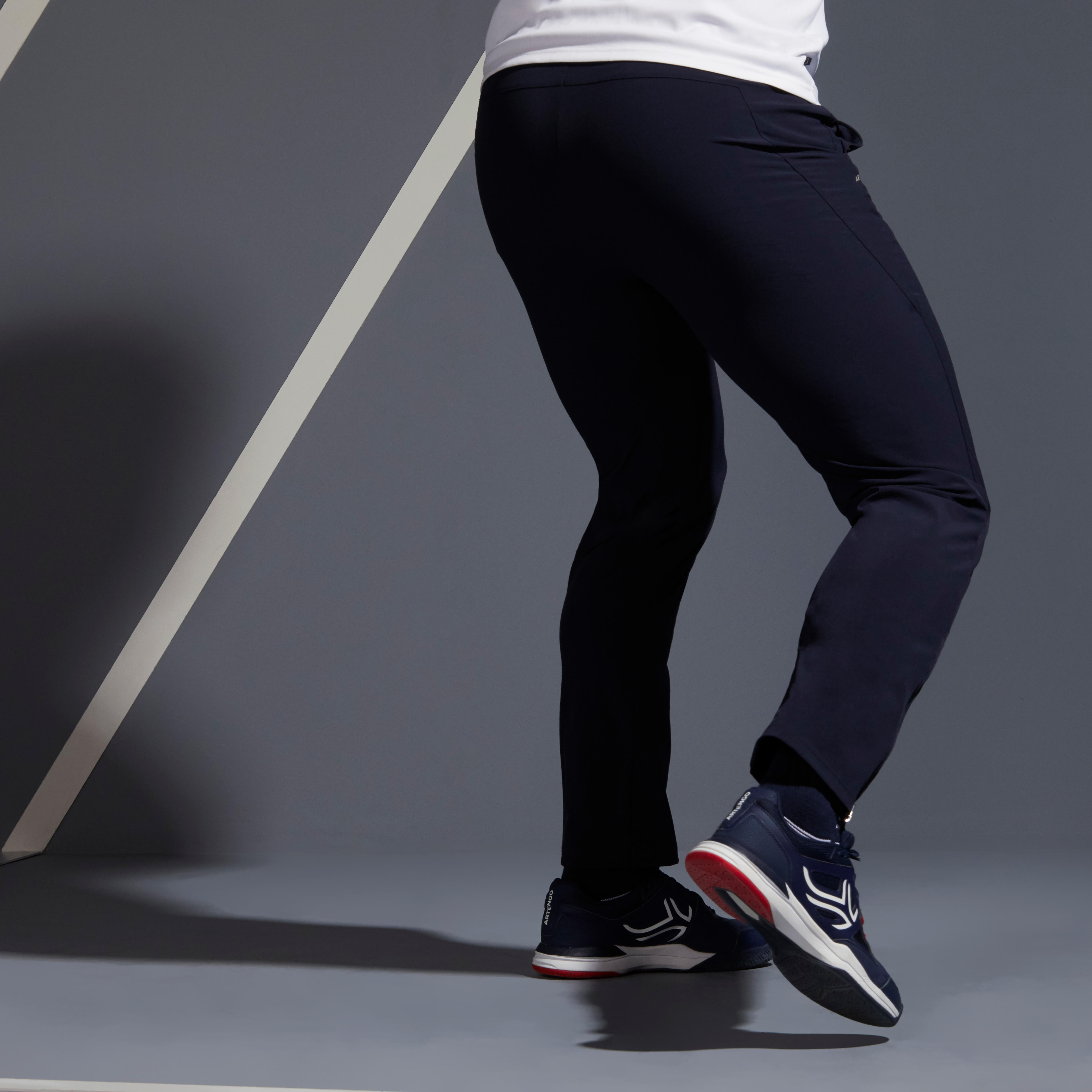 Men Tennis Pant Dry 500 Asphalt Blue