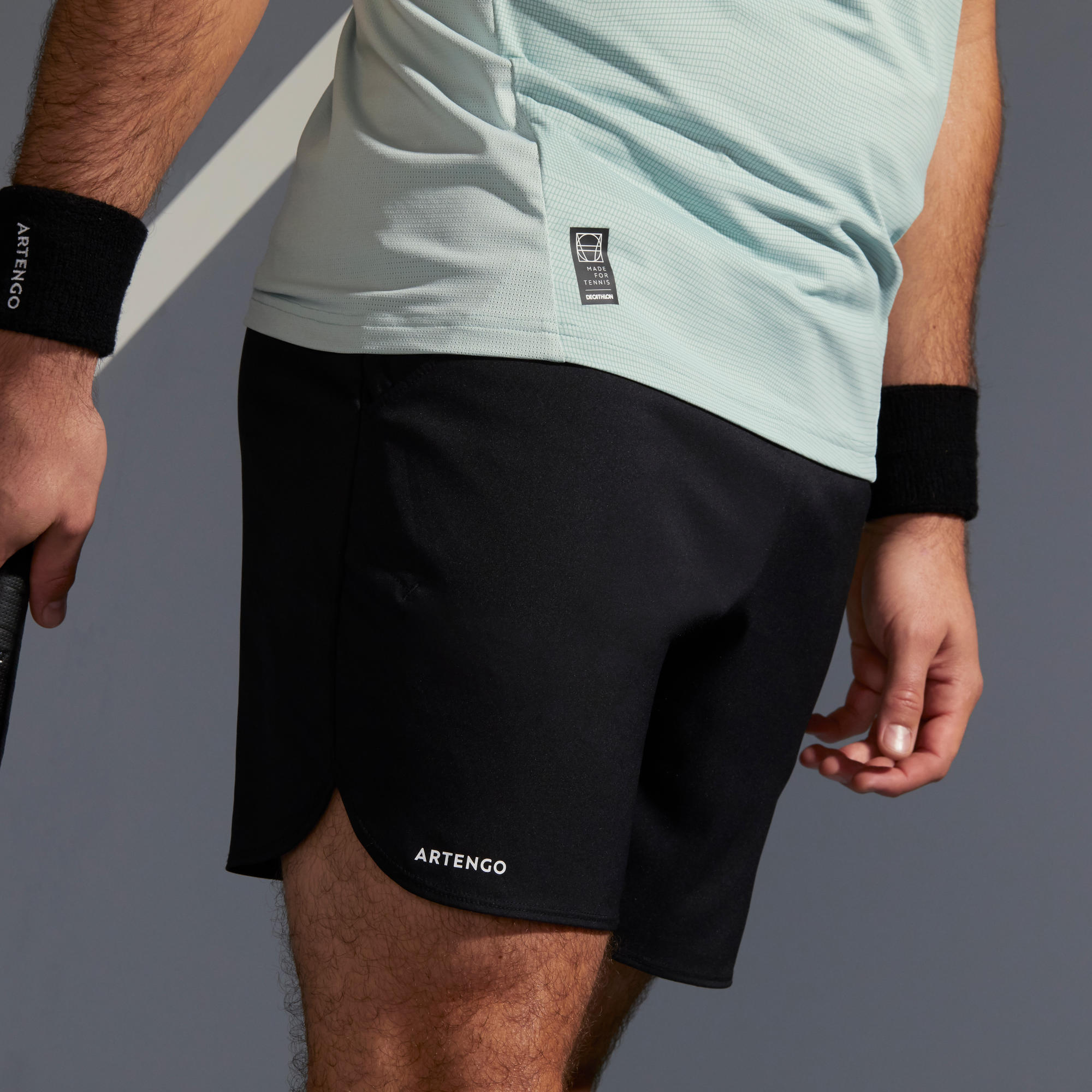 MEN'S TENNIS SHORTS - DRY COURT BLACK