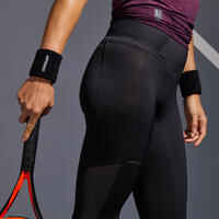 Legging tennis court dry femme - Corsaire dry HIP BALL noir