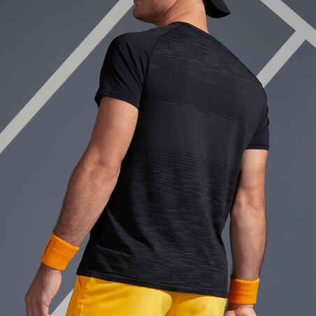 Tennis T-Shirt Herren TTS Soft Plus schwarz