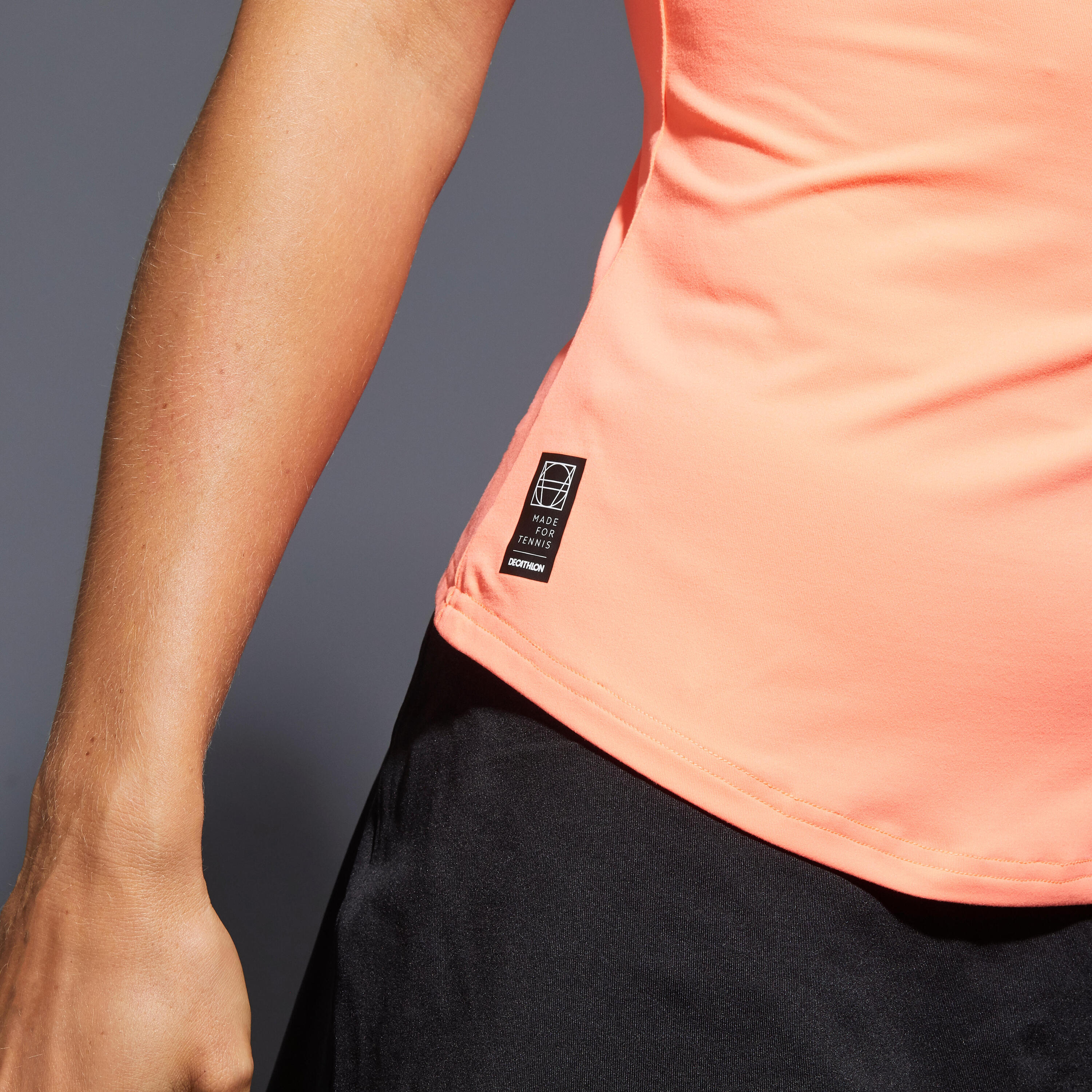 Women's Tennis Quick-Dry Tank Top Dry 500 - Coral 6/10