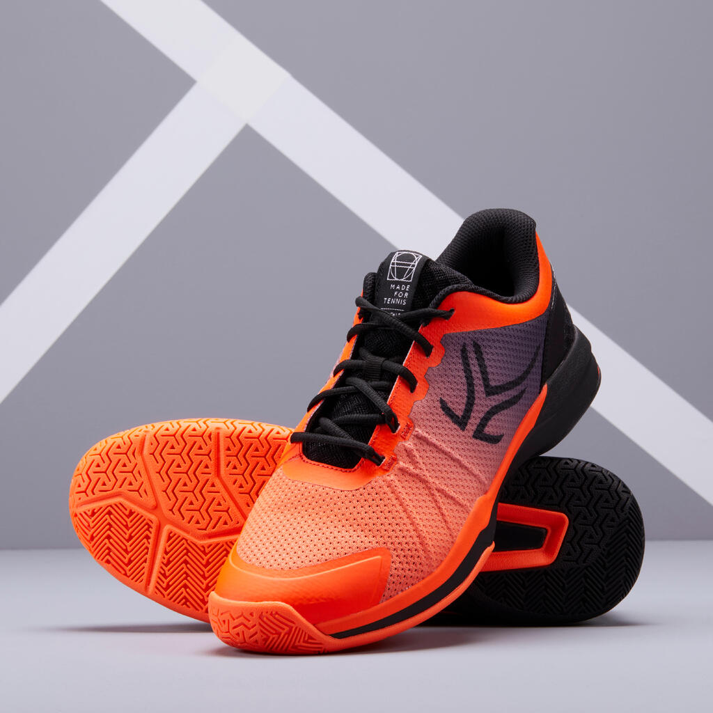 PATIKE ZA TENIS TS590 ZA SVE TERENE MUŠKE NARANDŽASTO-CRNE