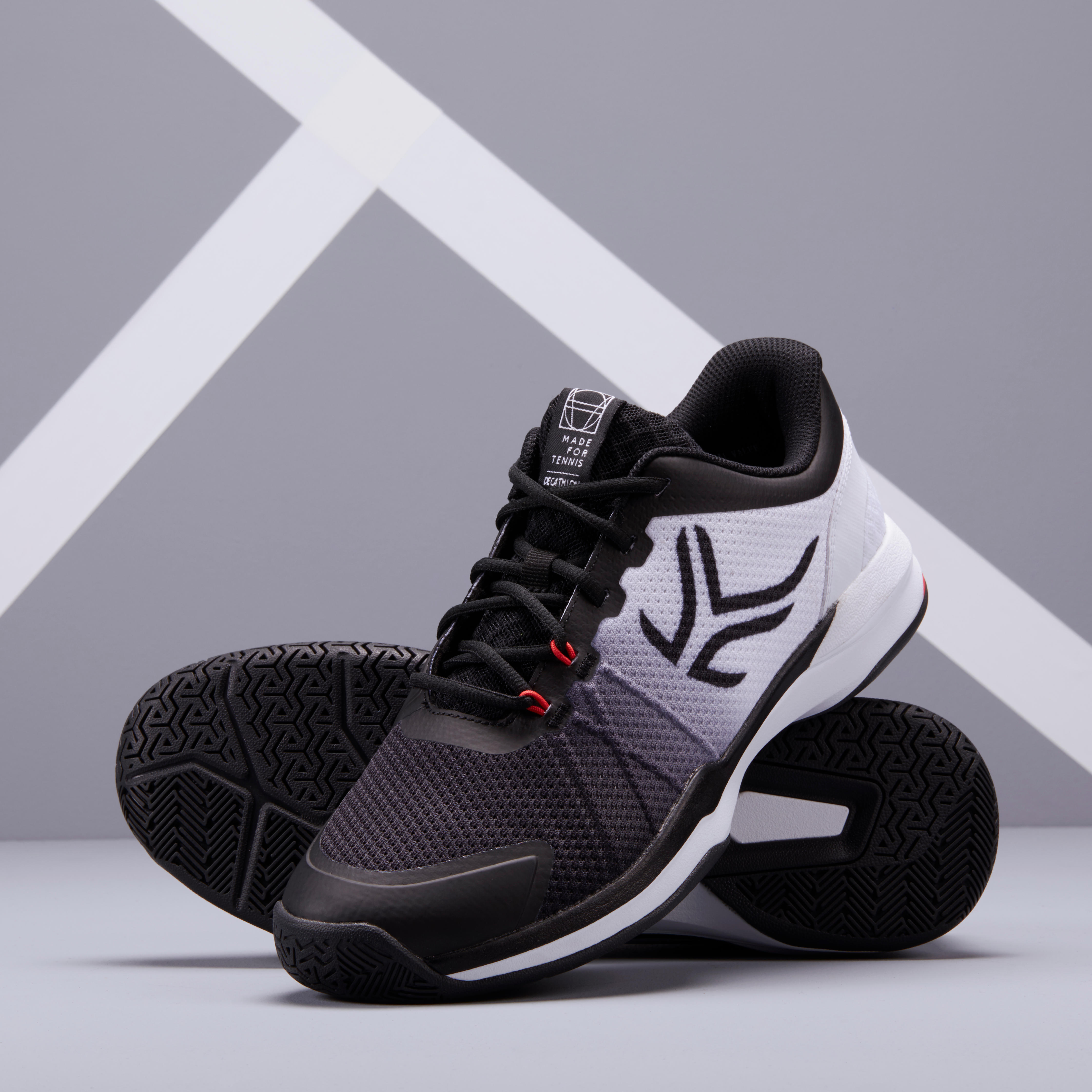 CALZADO DE TENIS HOMBRE TS590 BLANCO NEGRO MULTITERRENO - Decathlon
