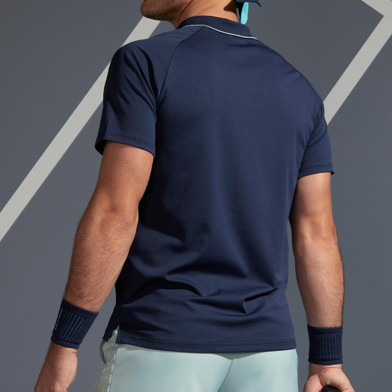 Men's Tennis Polo Shirt TPO 500 Dry - Navy
