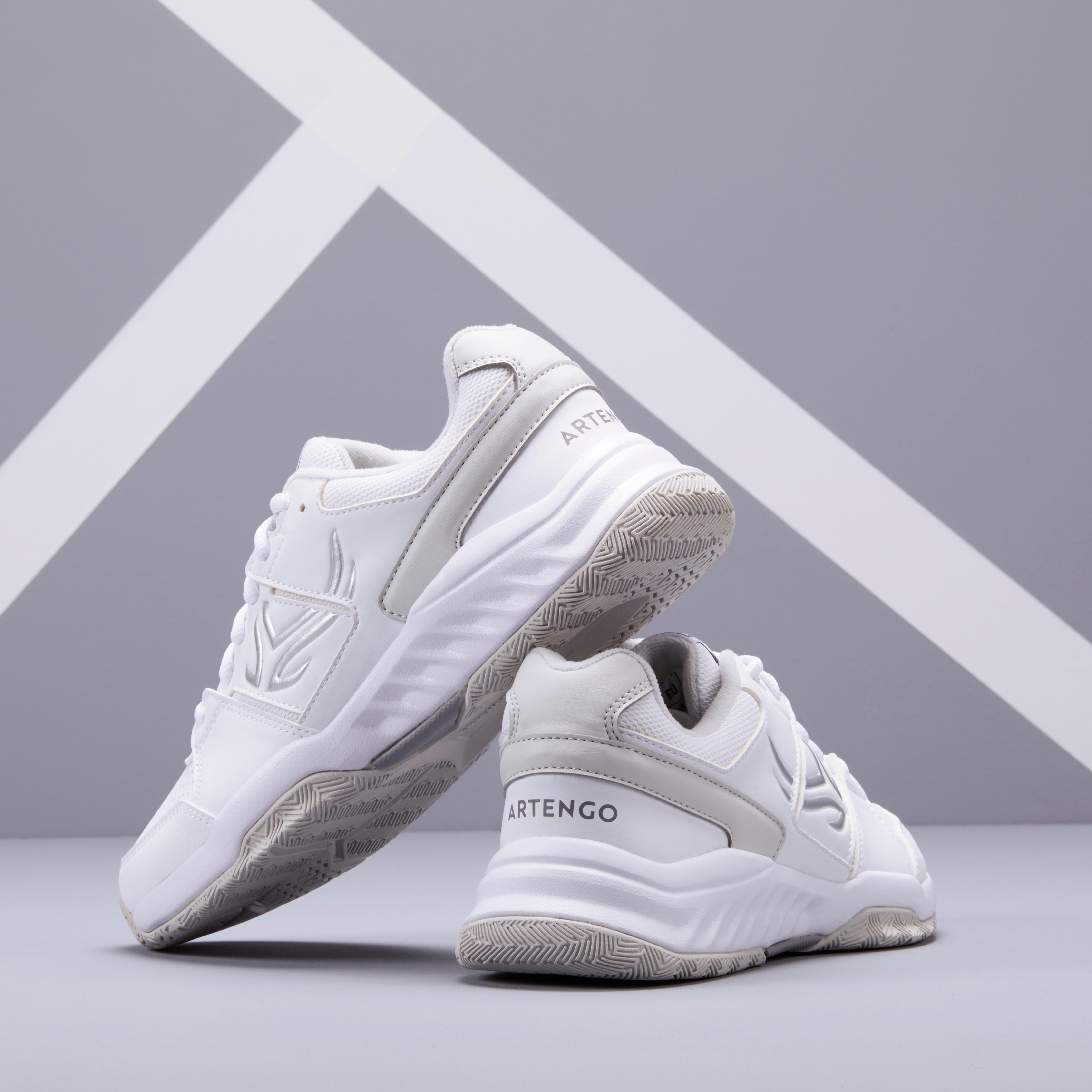 Chaussures de tennis femme - TS 160 blanc - ARTENGO