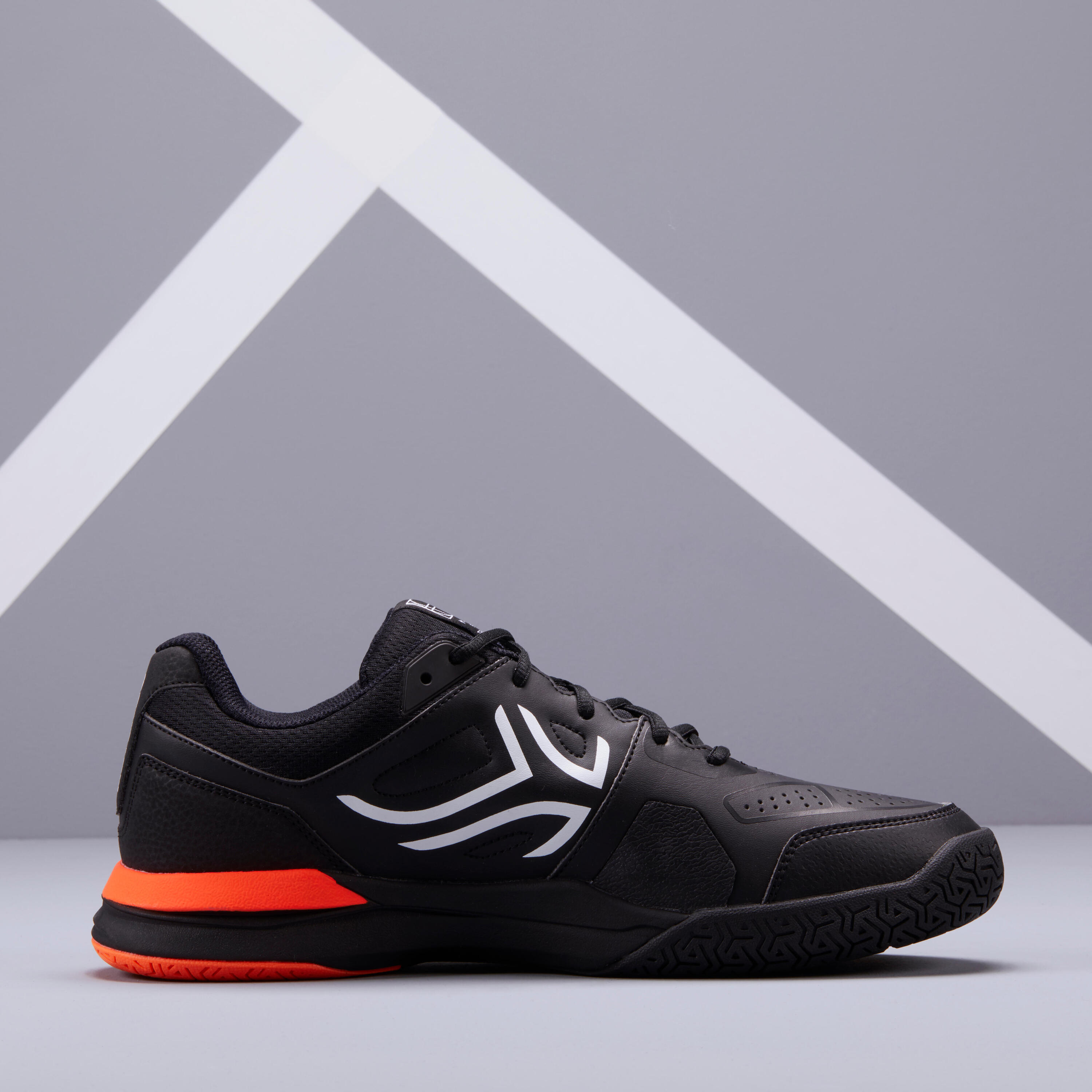 TS500 Multicourt Tennis Shoes - Black/Orange 2/8