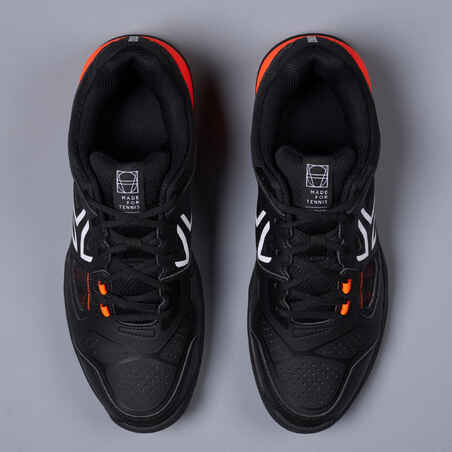حذاء تنس TS500 Multicourt - أسود/برتقالي