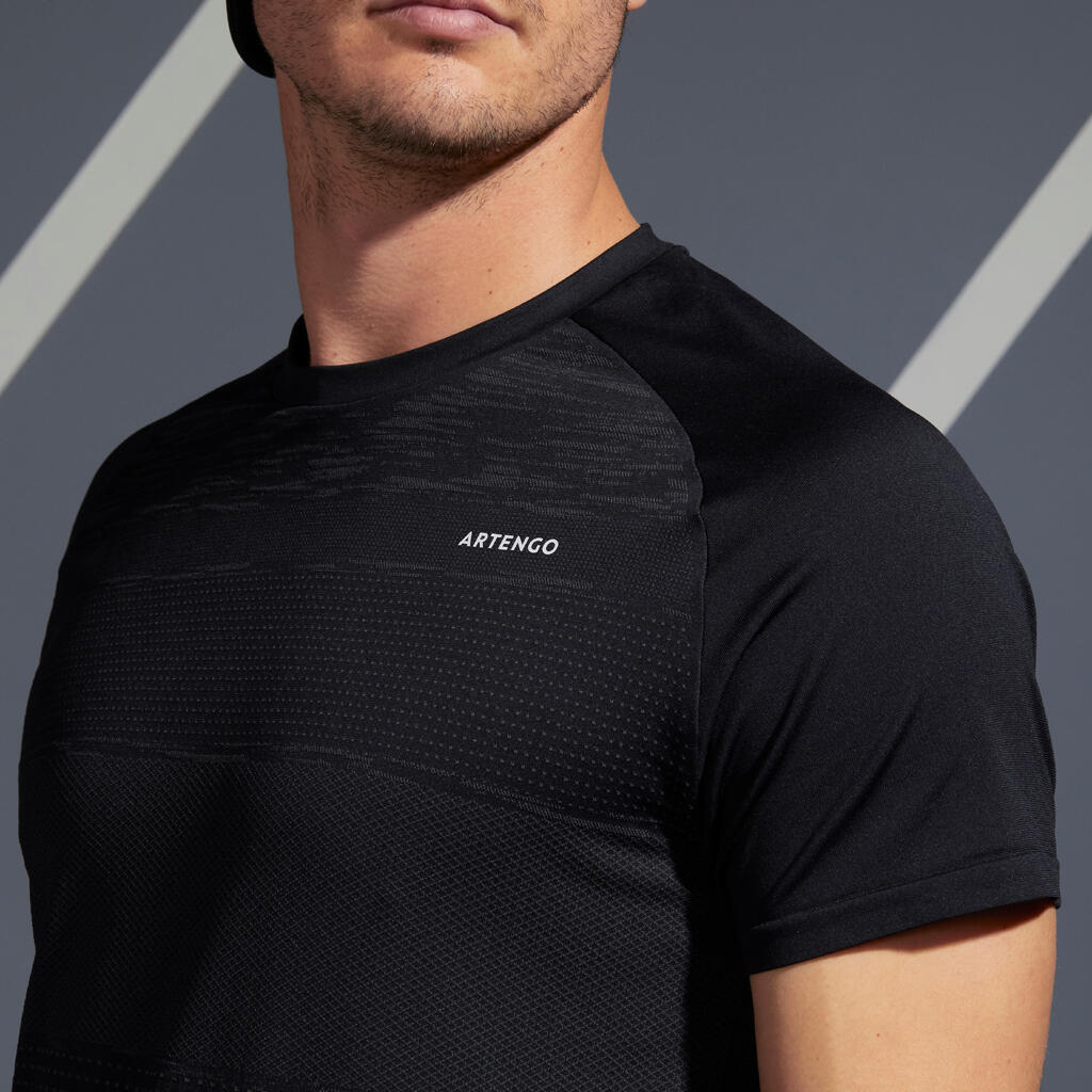 Men's Tennis T-Shirt TTS Soft Plus - Black