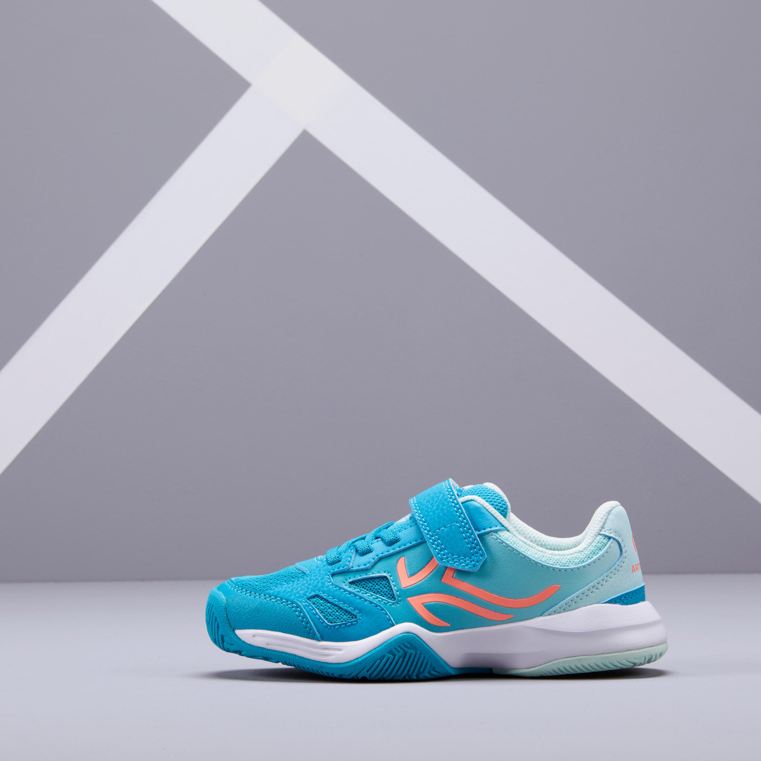 Kids' Tennis Shoes TS560 KD - Turquoise 3/8