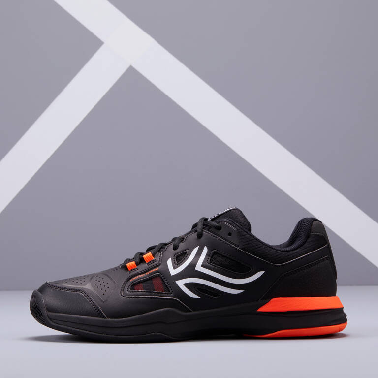 TS500 Multicourt Tennis Shoes - Black/Orange