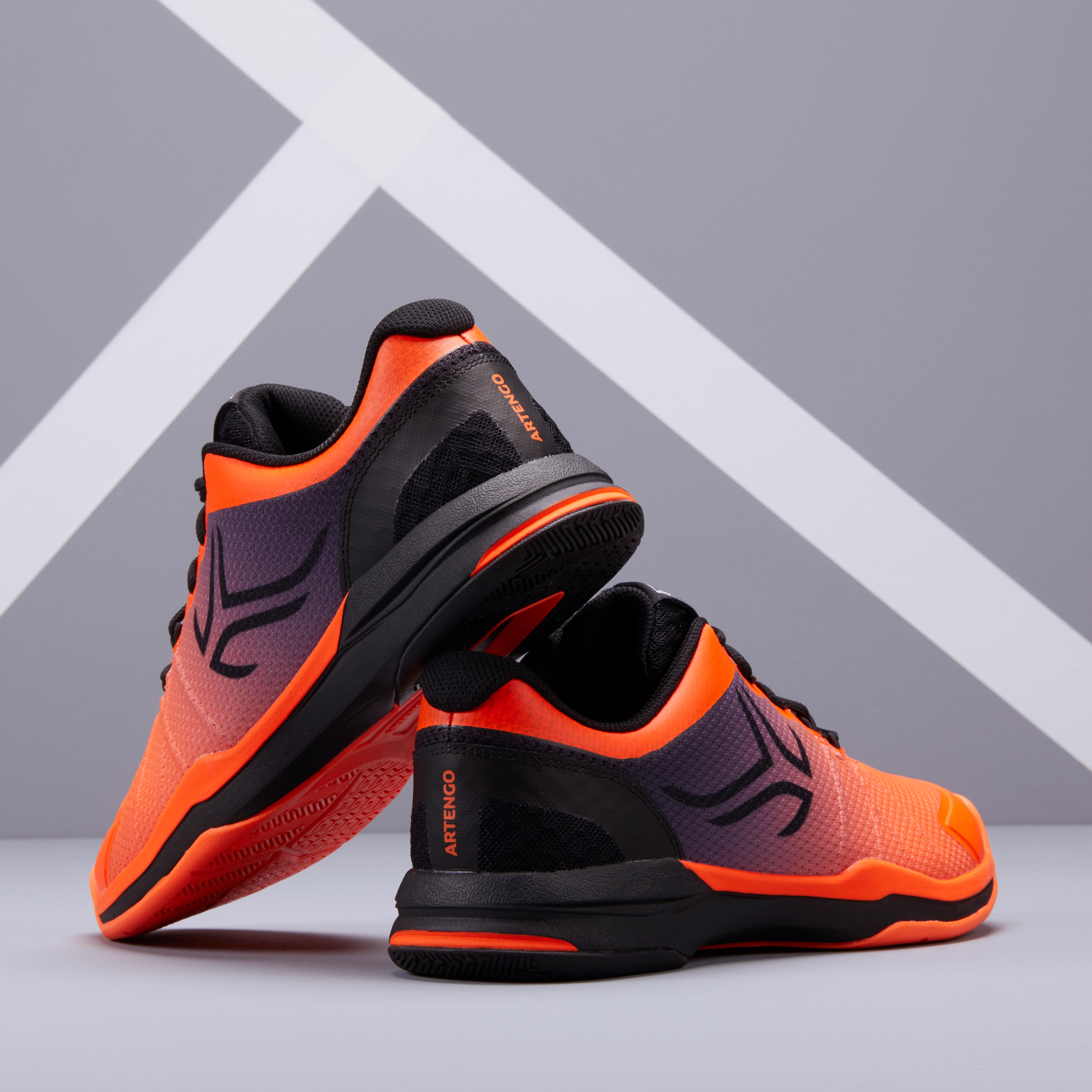 Men's Multi-Court Tennis Shoes TS590 - Orange/Black - Decathlon