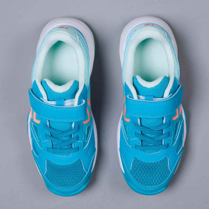 Kids' Tennis Shoes TS560 KD Turquoise Decathlon