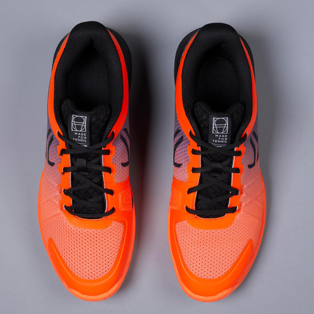 PATIKE ZA TENIS TS590 ZA SVE TERENE MUŠKE NARANDŽASTO-CRNE