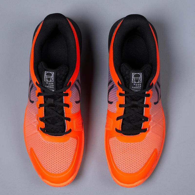CHAUSSURES DE TENNIS HOMME TS590 ORANGE NOIR MULTI COURT