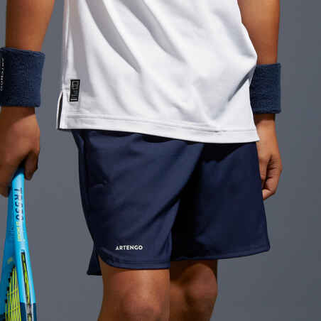 מכנסי טניס קצרים לילדים דגם TSH500 - כחול צי