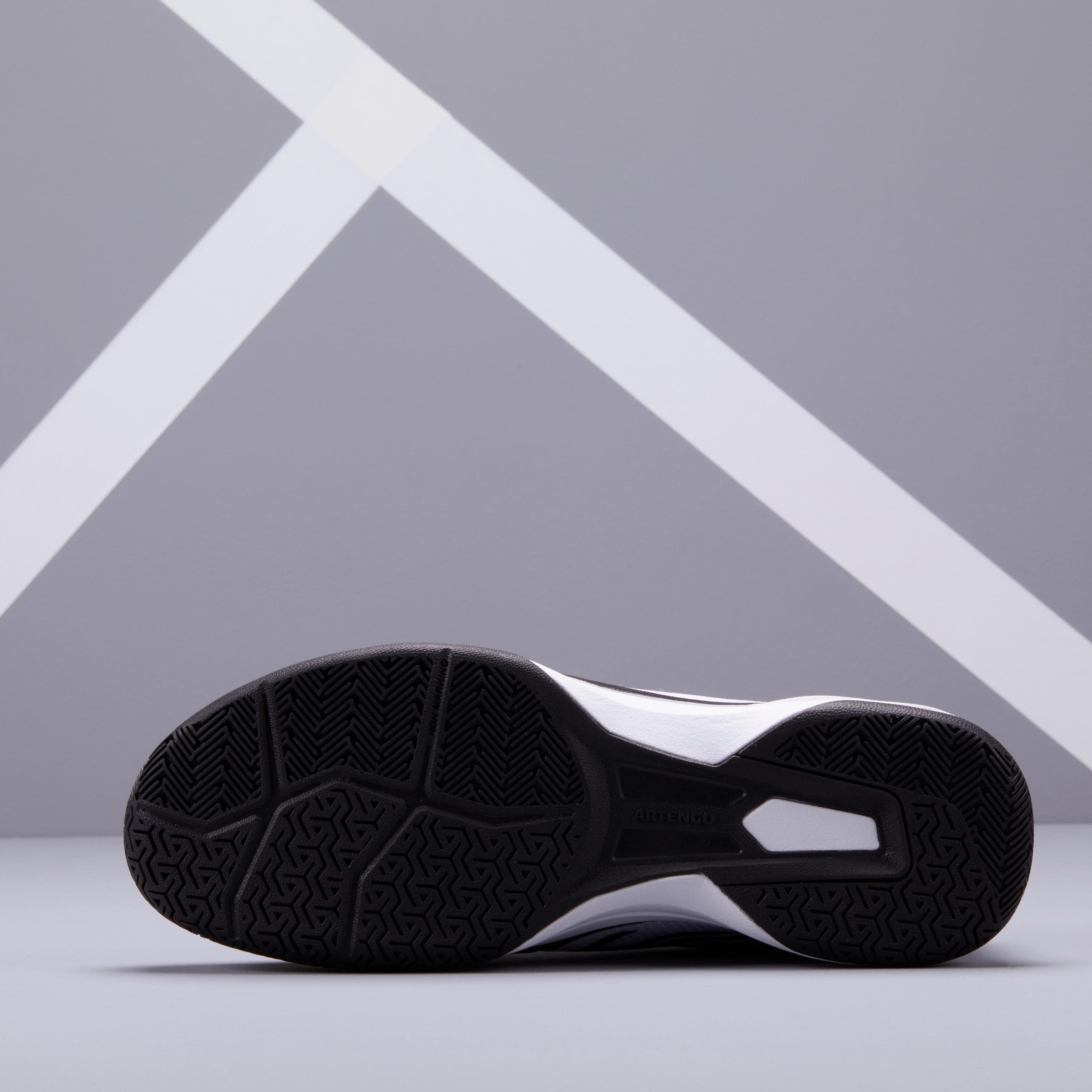 Men's Multi-Court Tennis Shoes TS590 - White/Black 3/8
