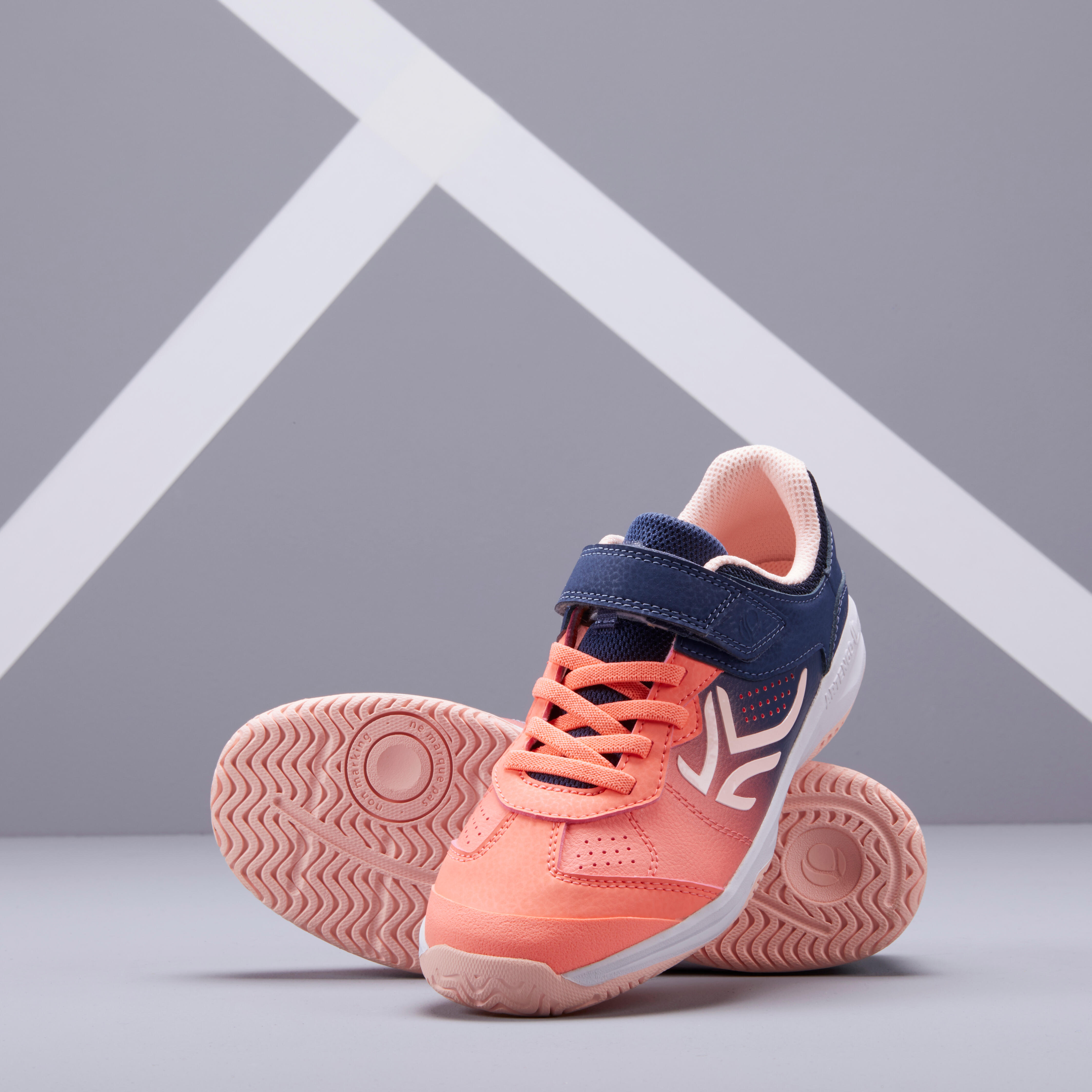 Baskets a scratch enfant TS 160 JR corail Decathlon
