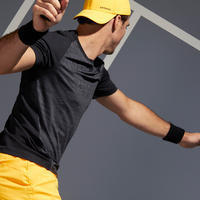 Men's Tennis T-Shirt TTS 500 Dry - Black/Blue