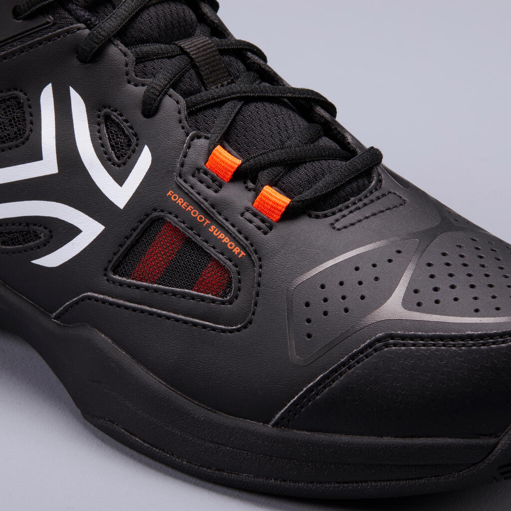 Παπούτσια τένις TS500 για όλες τις επιφάνειες γηπέδων - Μαύρο/Πορτοκαλί