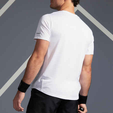 Tennis-T-Shirt TTS100 Herren weiss