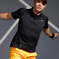 חולצת טניס לגברים גזרת פולו TPO 500 Dry - שחור