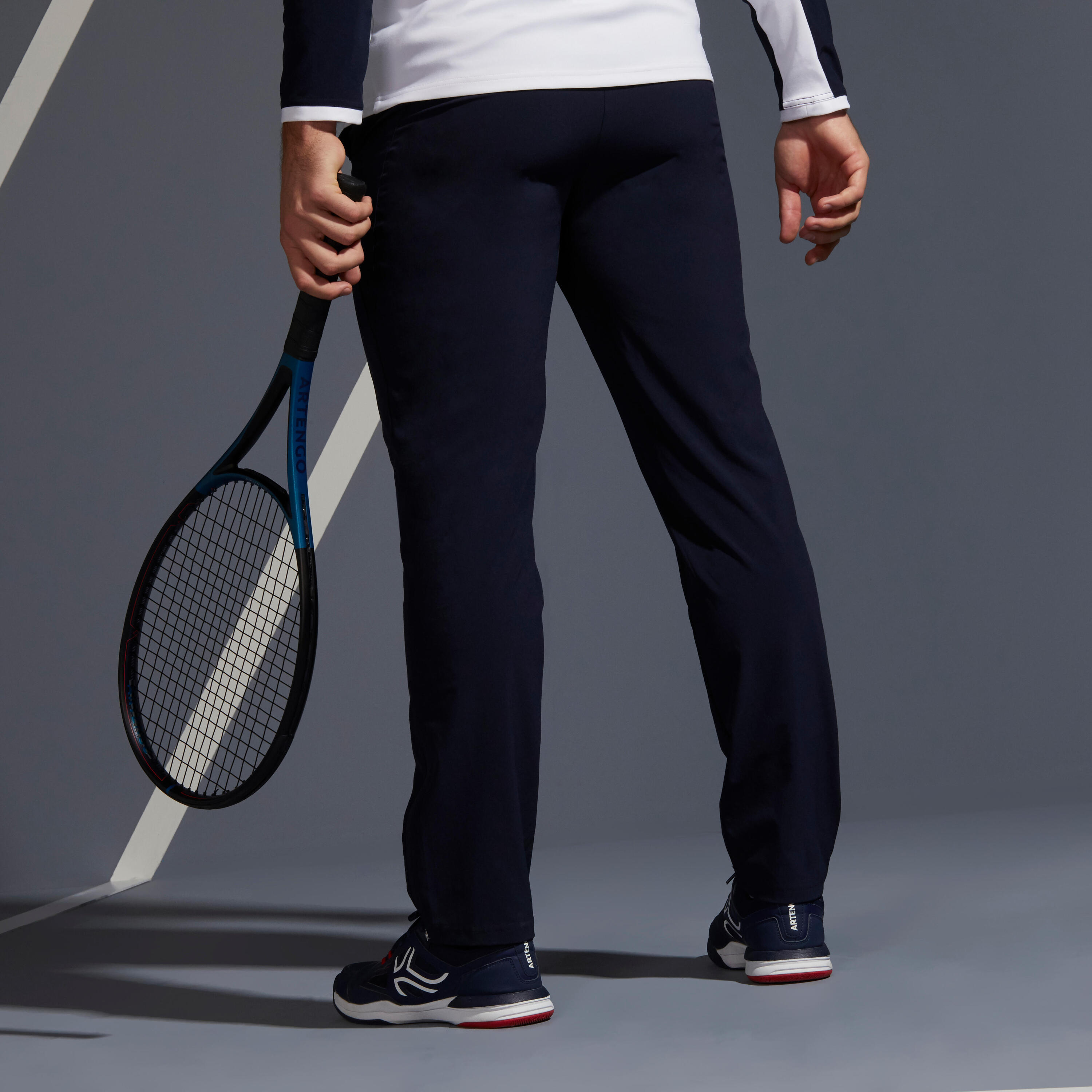Pantalón de tenis hombre Artengo TPA 500 azul marino 2/8