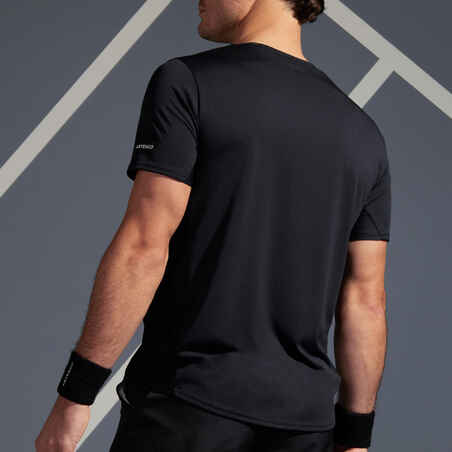 Men's Tennis T-Shirt TTS100 - Black