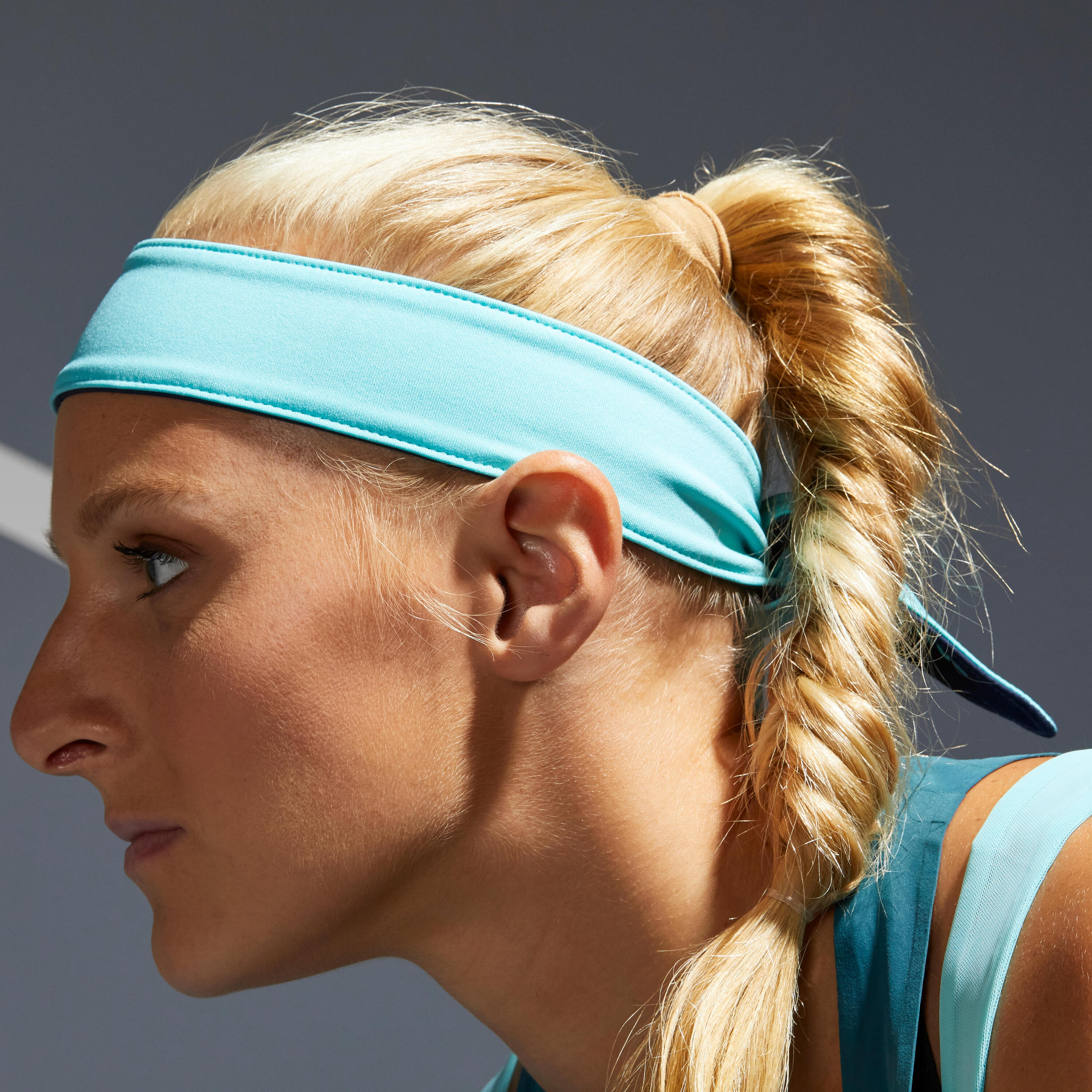 Tennis Bandana - Navy/Turquoise 9/9