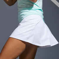 Falda pantalón de tenis mujer Artengo SK Dry 100 blanco
