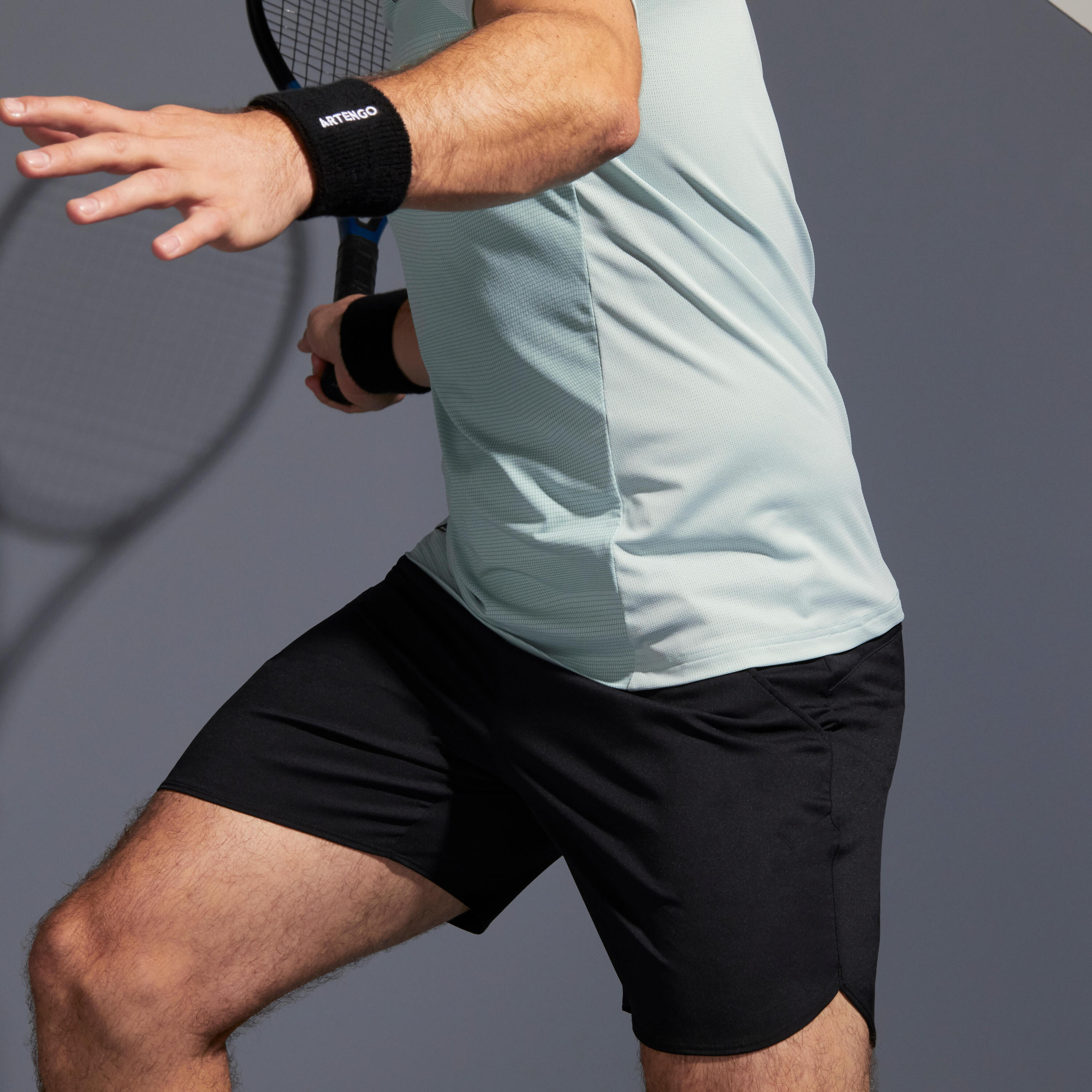 Men's Tennis Shorts Dry Court - Black 6/9