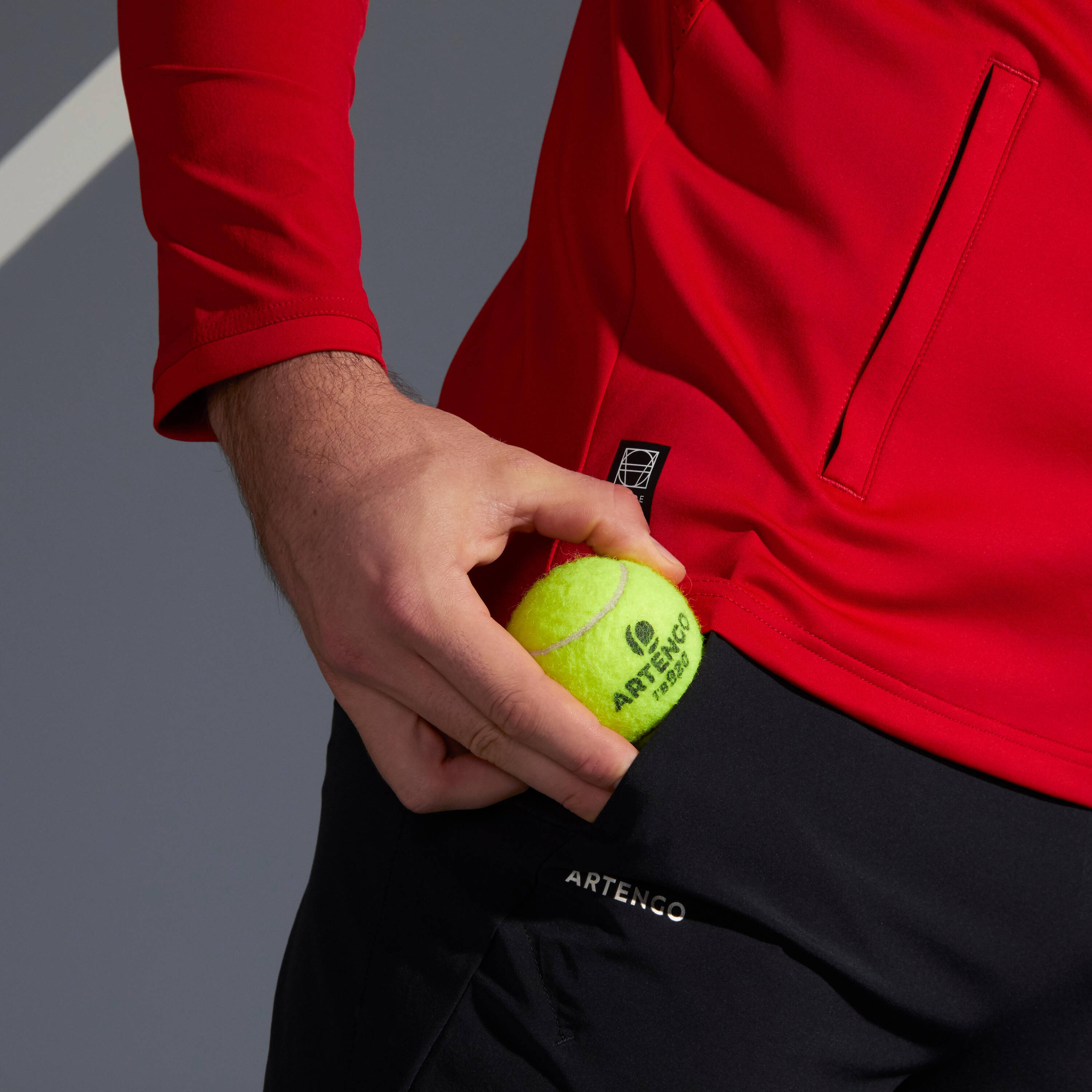 Men Tennis Pant Dry 500 Black -  2