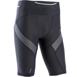 MEN'S TRAIL RUNNING SHORTS - EVADICT TIGHT COMPRESSION SHORTS - BLACK GREY
