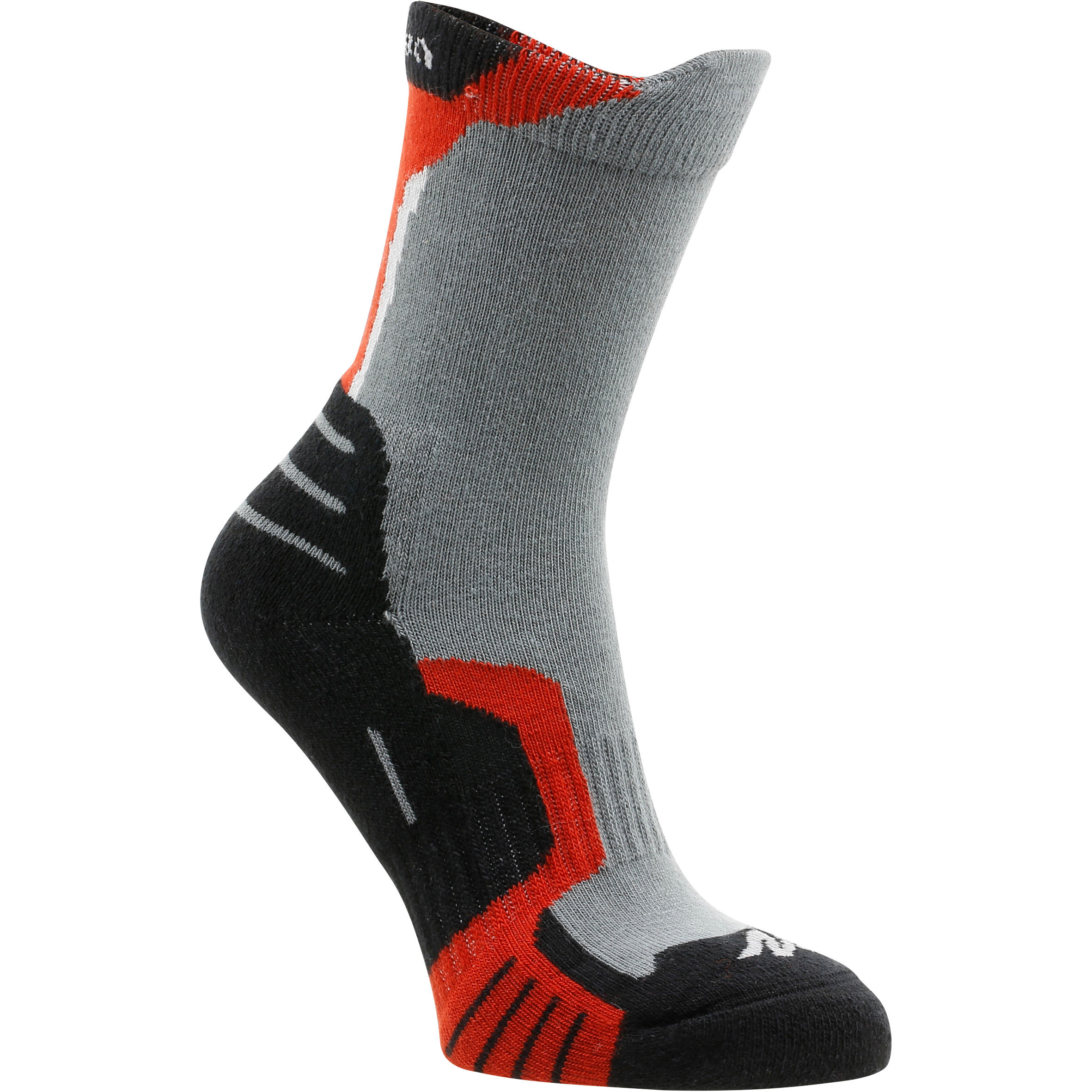 2 pairs of children’s high length mountain hiking crossocks - Red 2/7