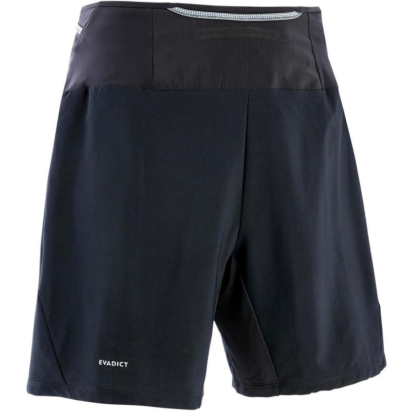 Men's Trail Running Baggy Shorts - Black