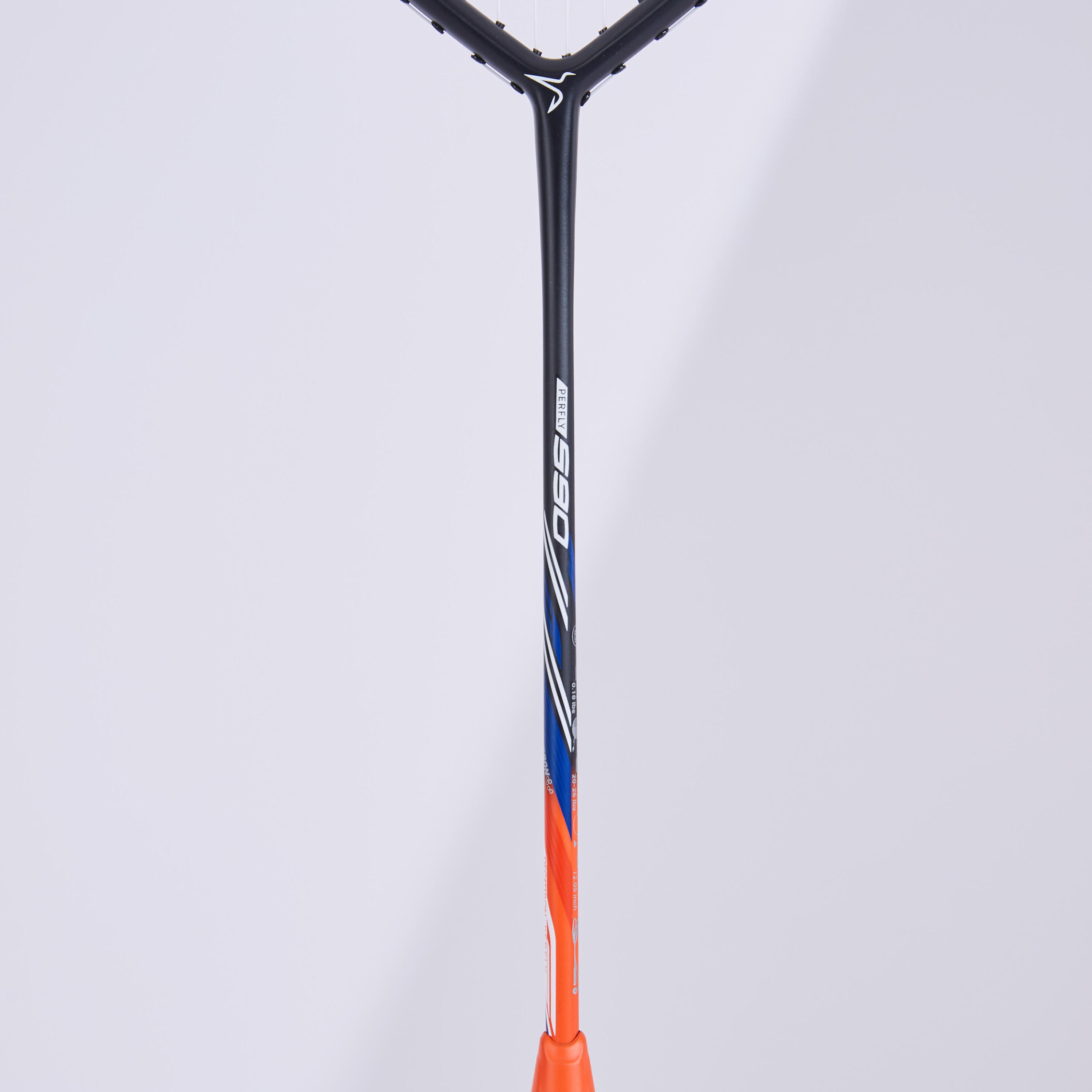 ADULT BADMINTON RACKET BR 590 POWER DARK ORANGE 7/17