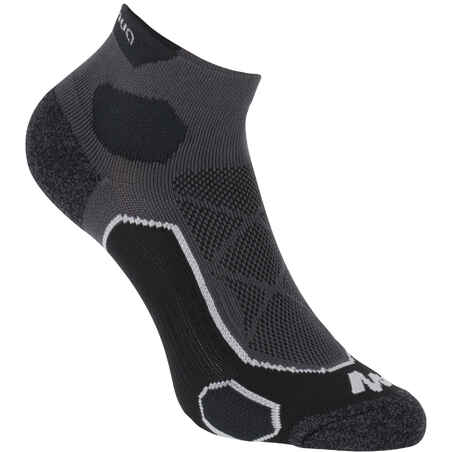 Mid-Length Walking Socks 2 Pairs - Black