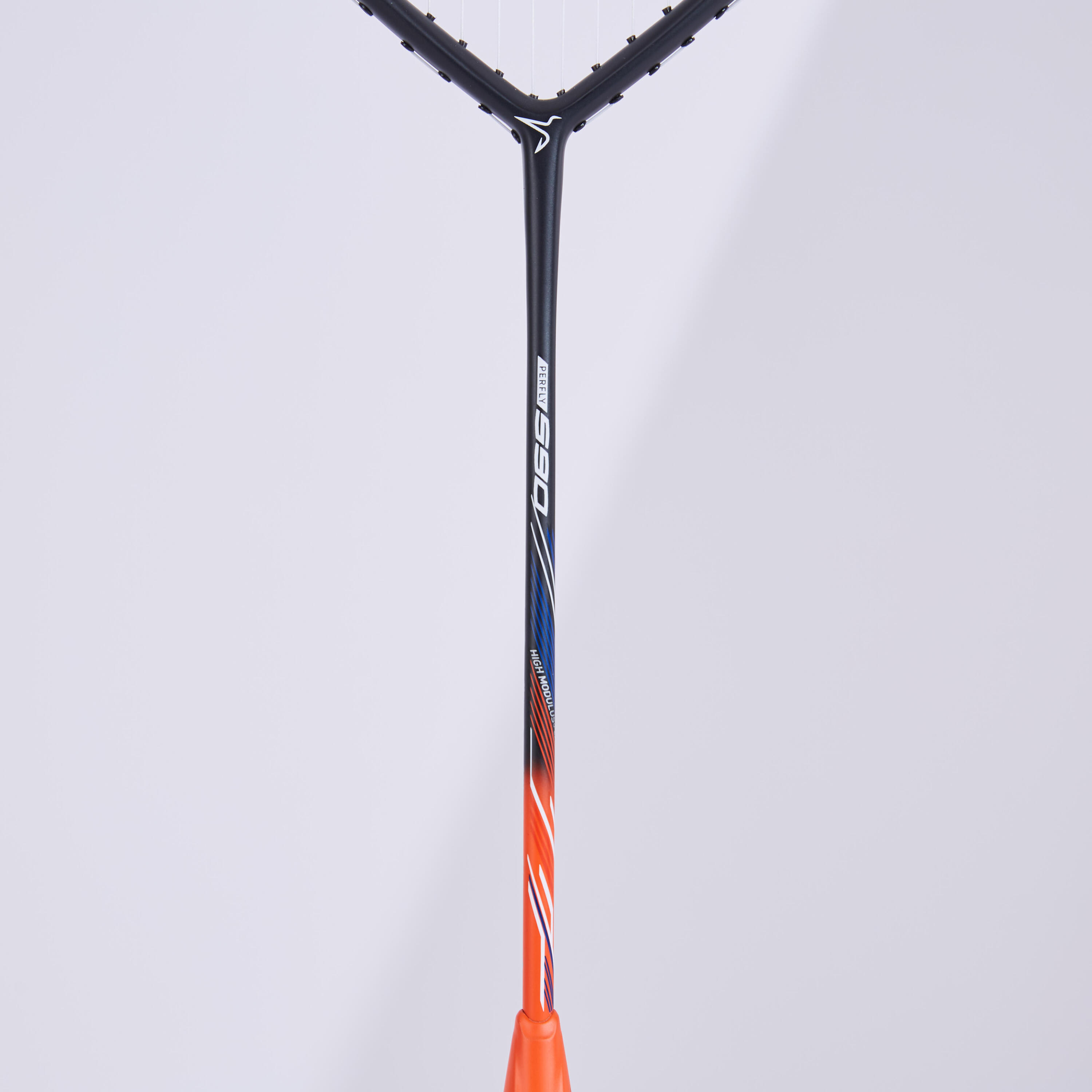 ADULT BADMINTON RACKET BR 590 POWER DARK ORANGE 2/17
