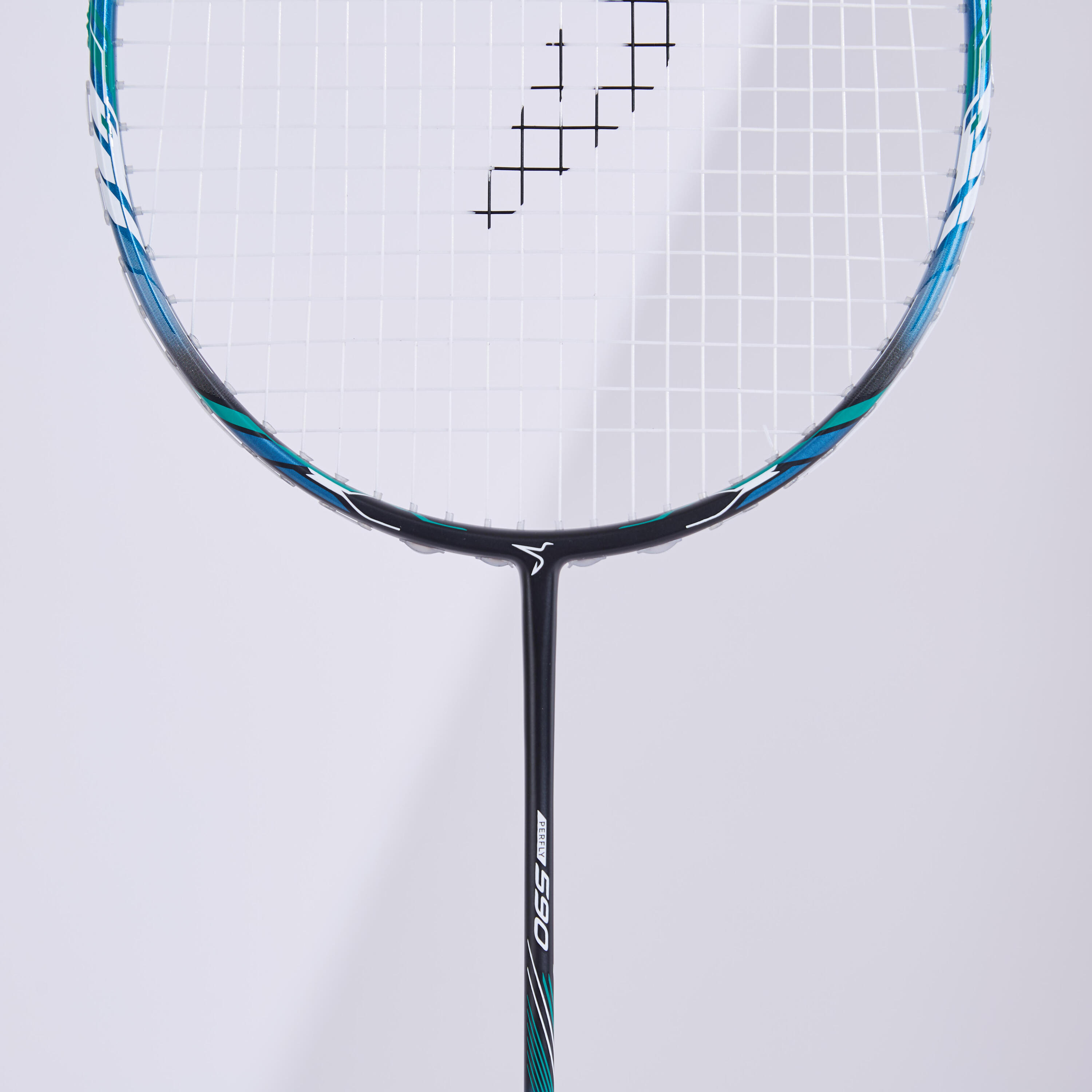 ADULT BADMINTON RACKET BR 590 BLACK GREEN 12/26