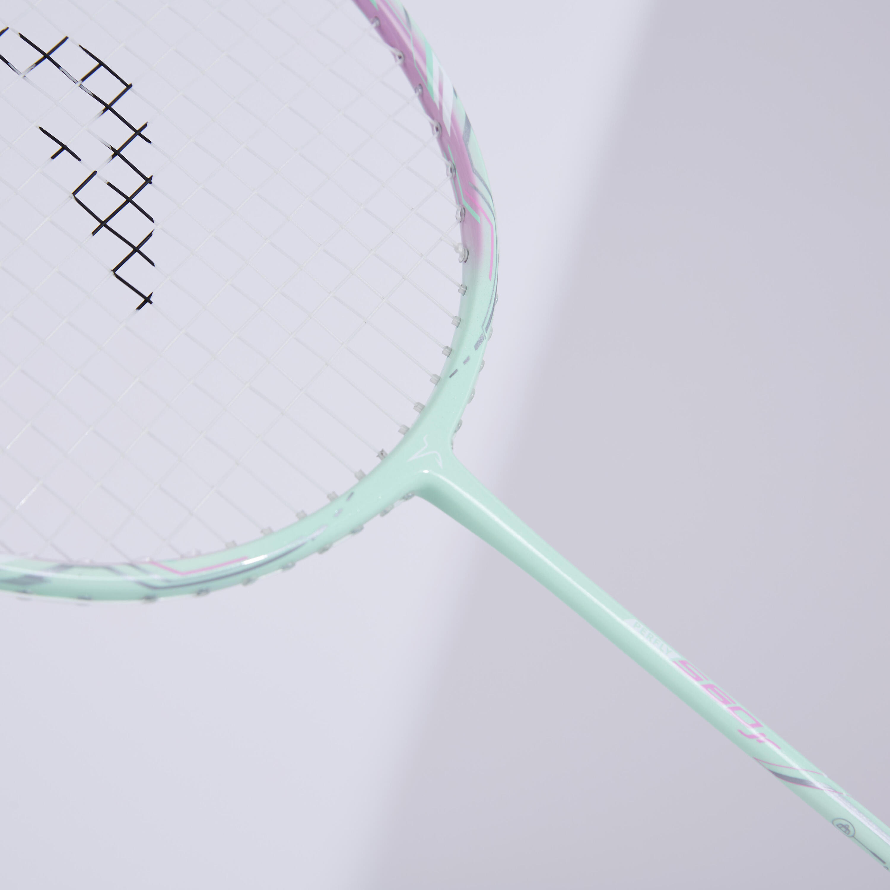 JUNIOR BADMINTON RACKET BR 560 LITE MINT PINK 2/26