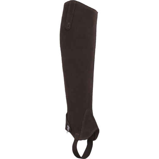 
      Classic 300 Adult Horse Riding Half Chaps - Brown
  