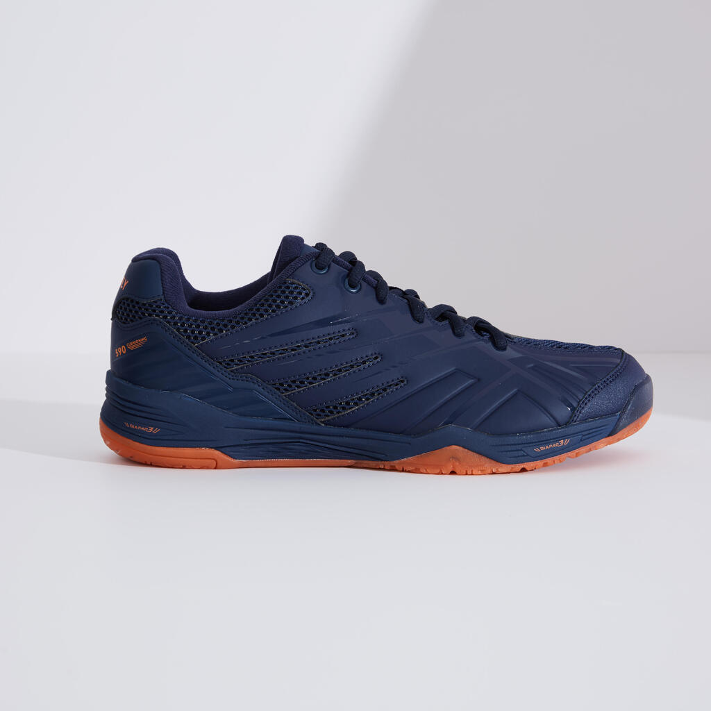 MEN BADMINTON SHOES MAX COMFORT BS 590 NAVY ORANGE