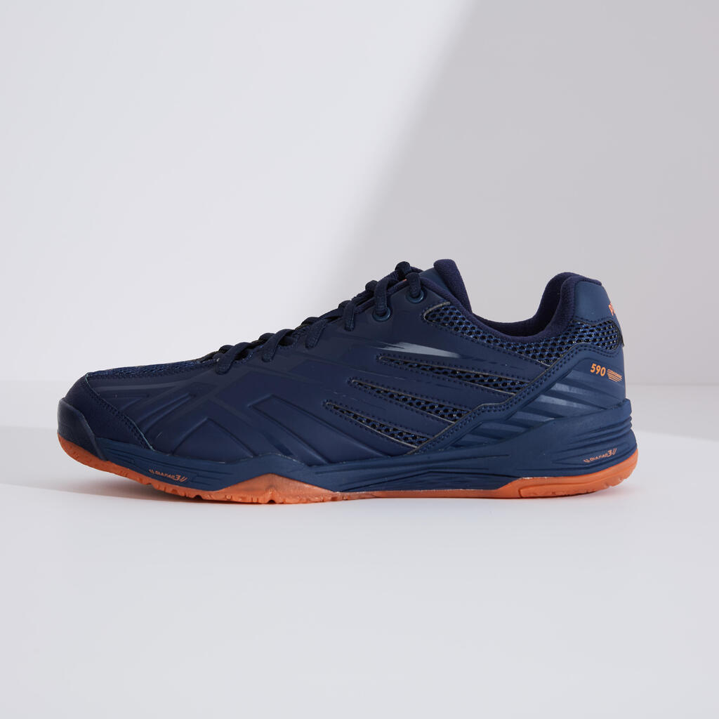 MEN BADMINTON SHOES MAX COMFORT BS 590 NAVY ORANGE