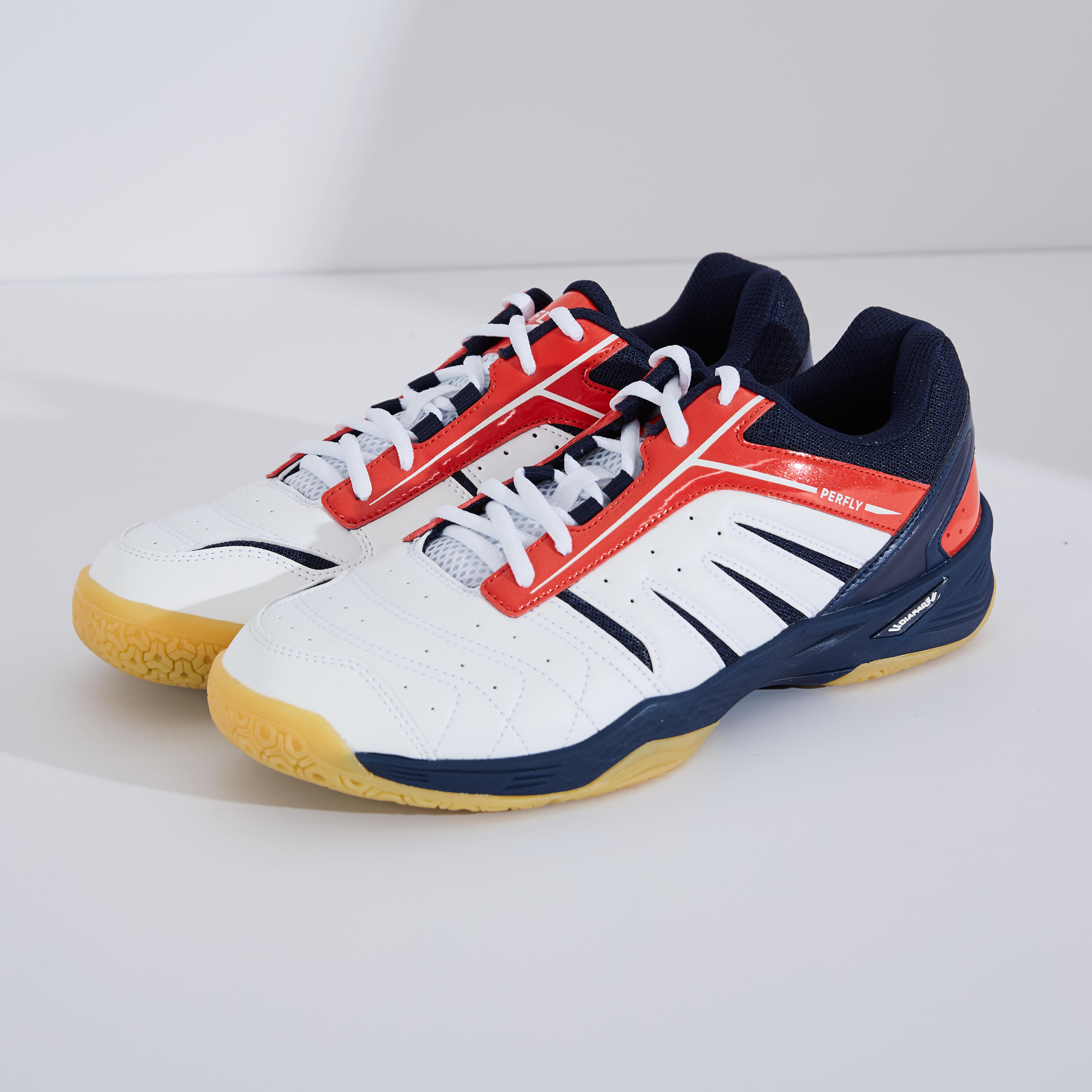 MEN BADMINTON SHOES BS 560 LITE WHITE RED 17/28