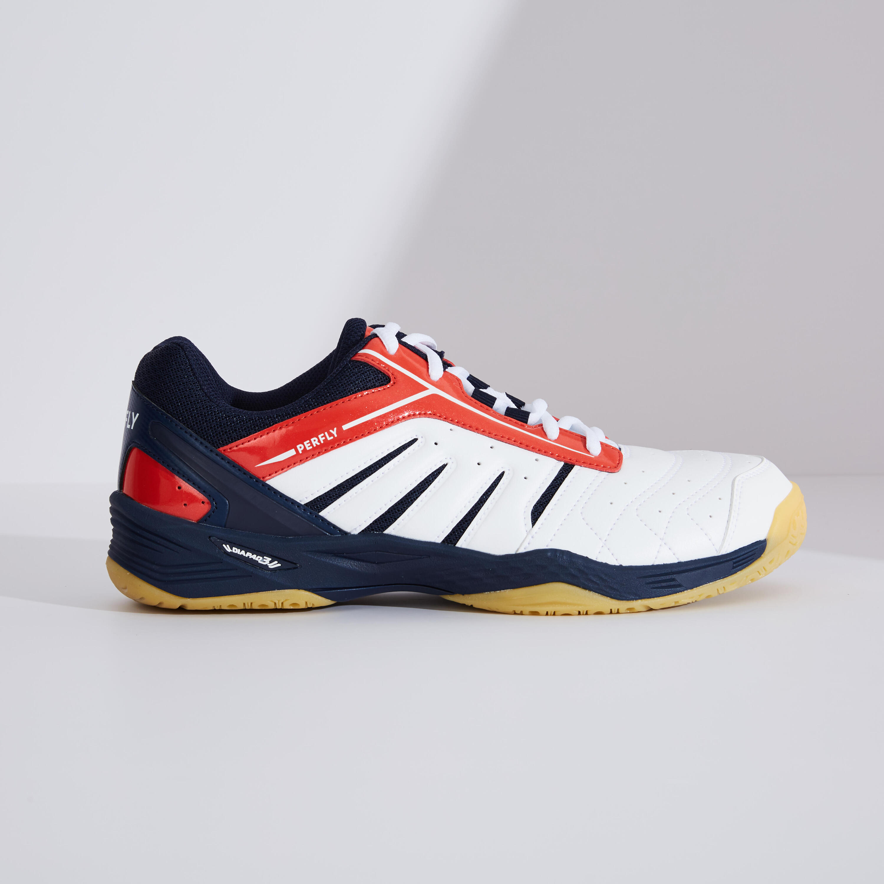 MEN BADMINTON SHOES BS 560 LITE WHITE RED 4/28