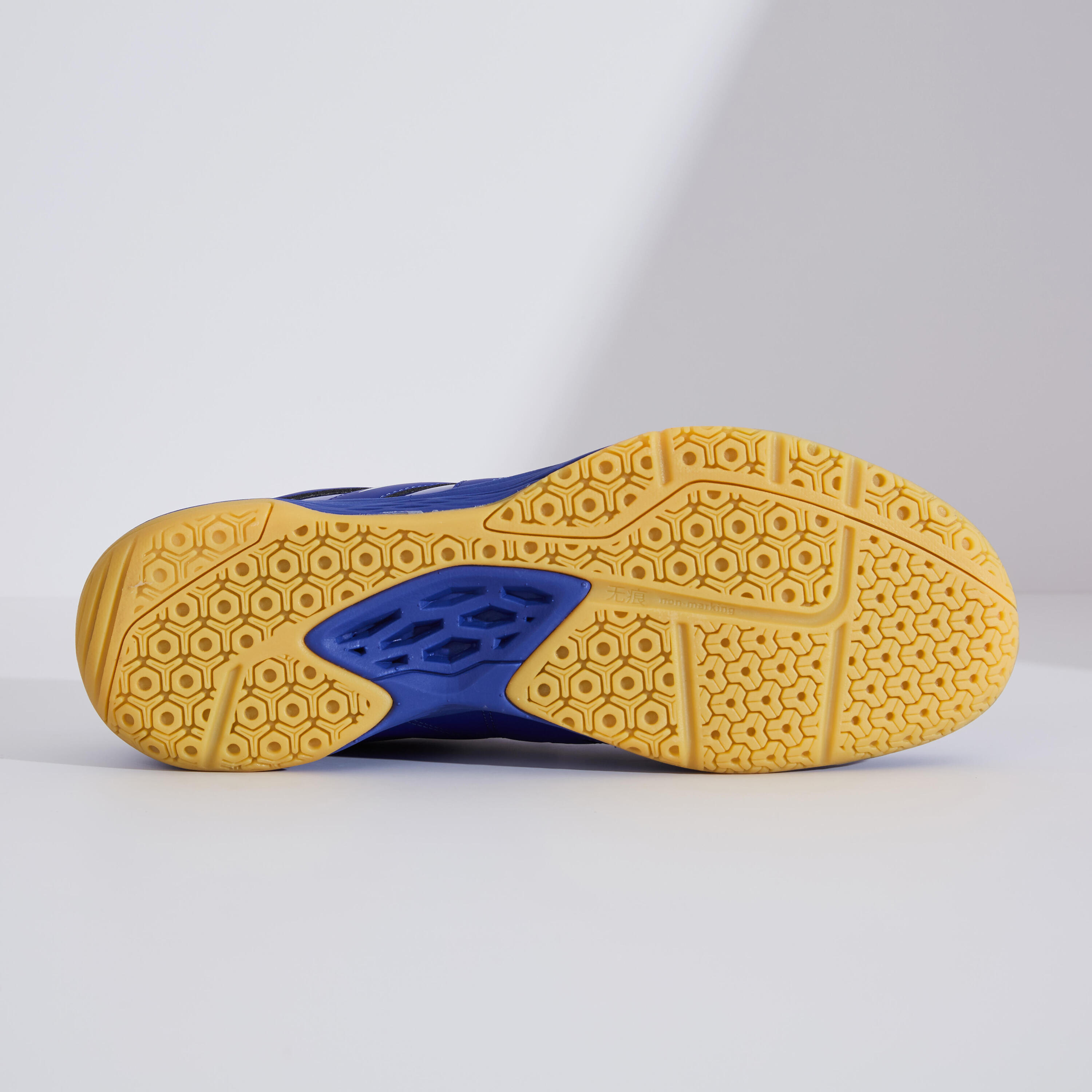 PÁNSKÉ BADMINTONOVÉ BOTY BS530 MODRÉ 17/29