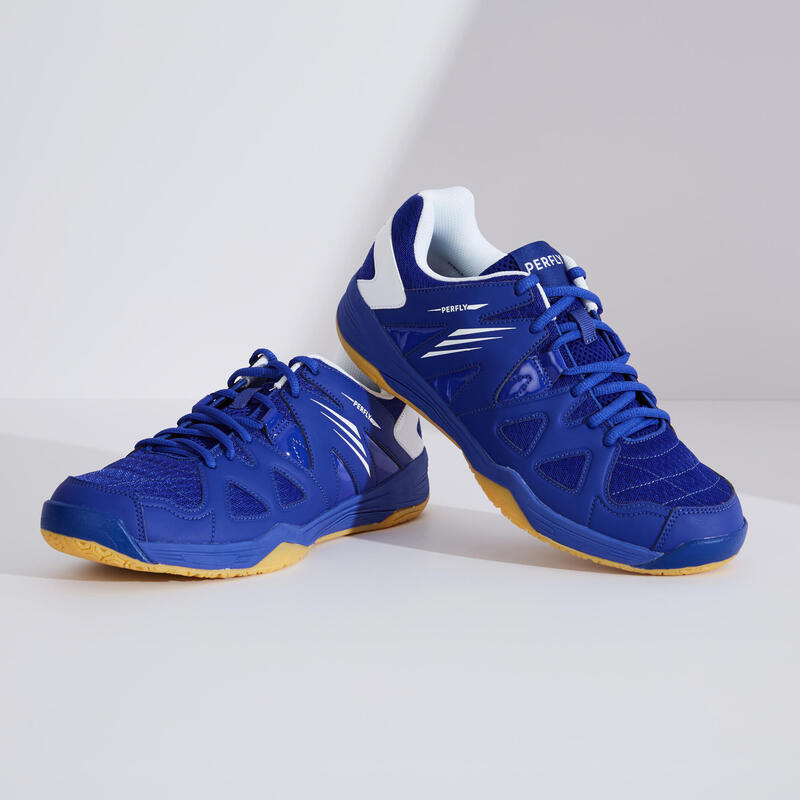PÁNSKÉ BADMINTONOVÉ BOTY BS530 MODRÉ