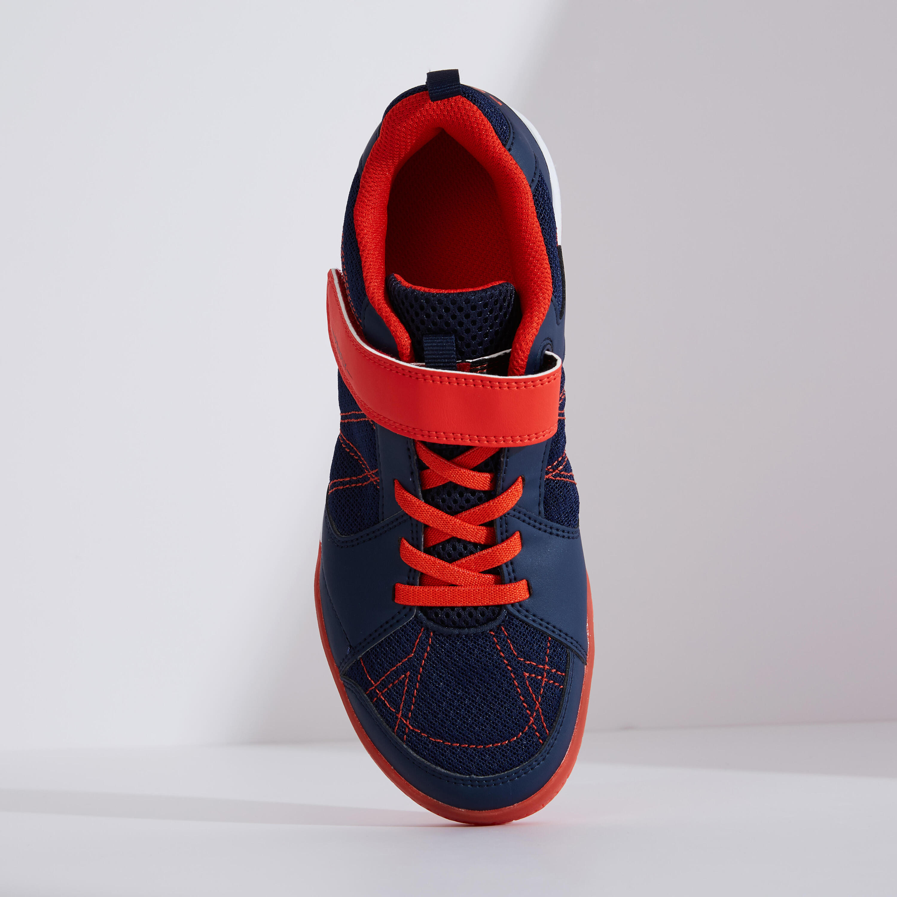 JUNIOR BADMINTON SHOES BS 160 NAVY RED 16/18