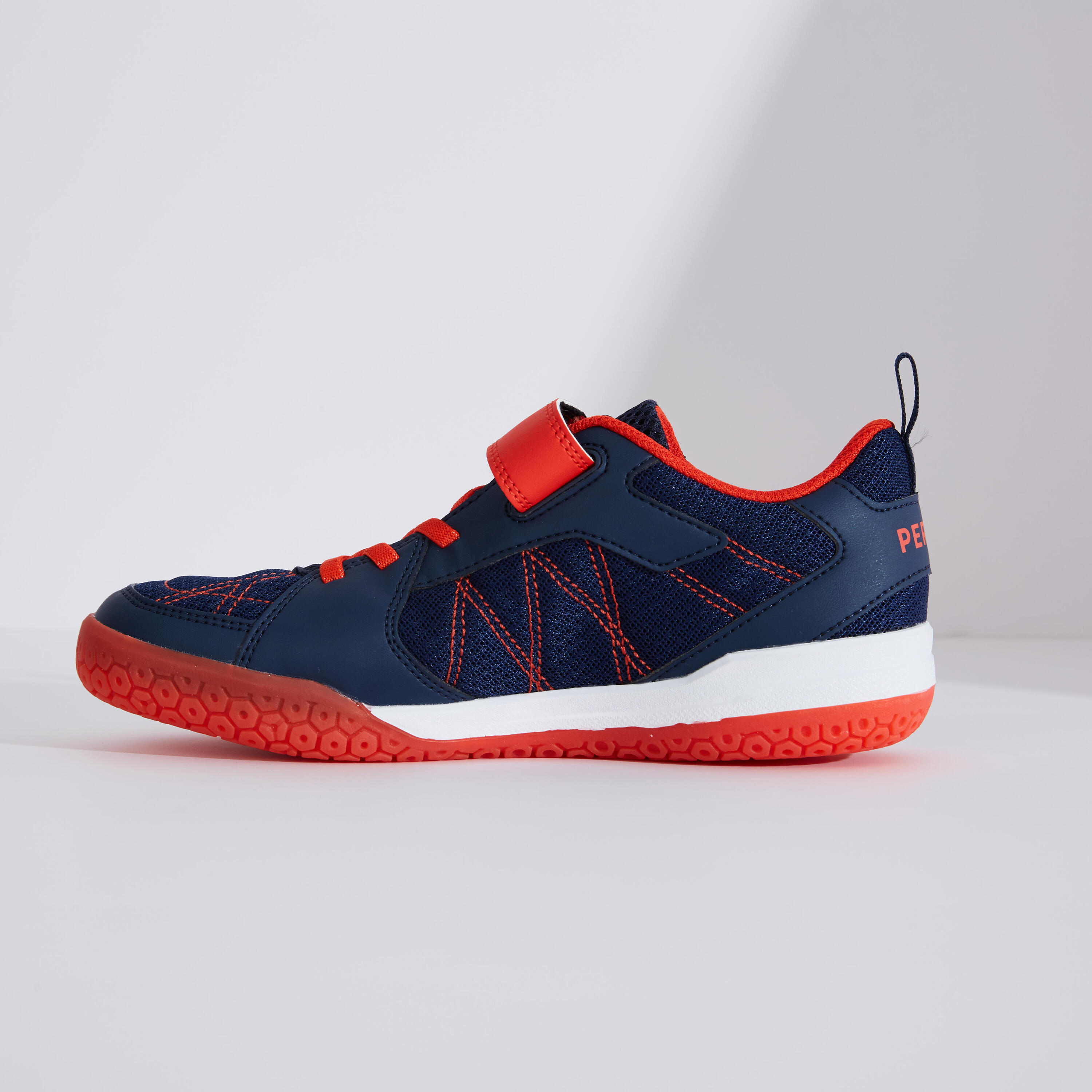 JUNIOR BADMINTON SHOES BS 160 NAVY RED 13/18