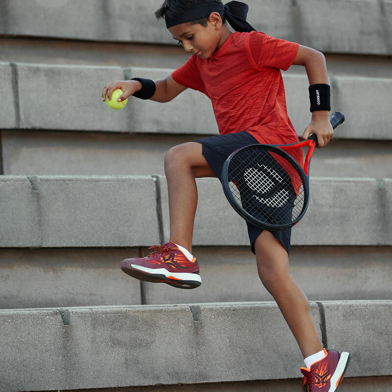 Pantalón corto de tenis Niño Artengo TSH900 negro